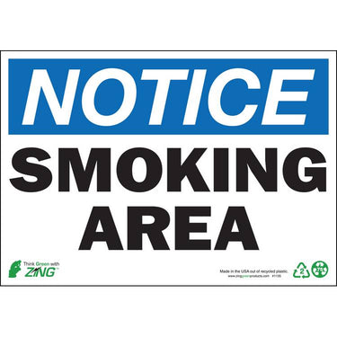 ZING Eco Safety Sign, Notice, 7X10- Model 1135S